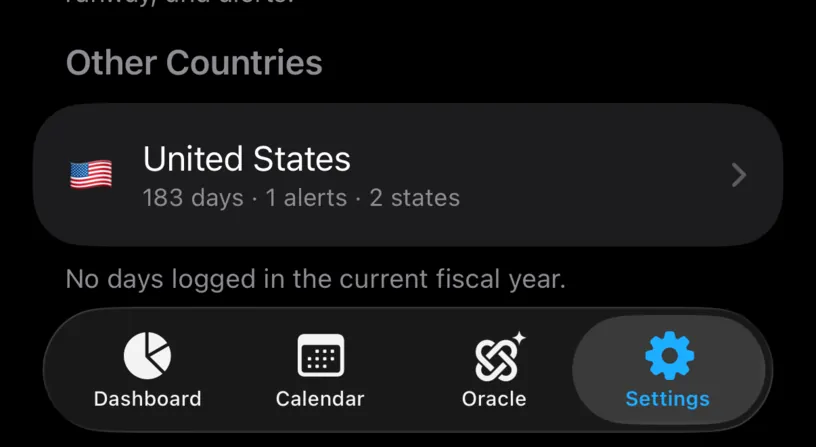 The United States row reading 183 days, 1 alerts, 2 states